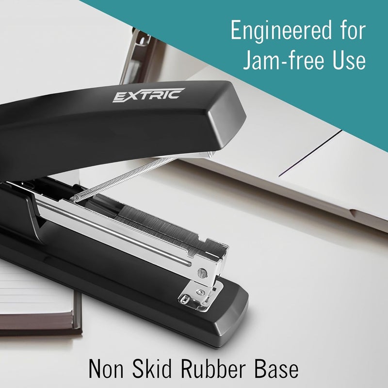 EXTRIC Stapler – Staplers for Desk, Black Stapler Heavy Duty 3 Pack, Staplers 25 Sheet Capacity for Office and Home - Image 5